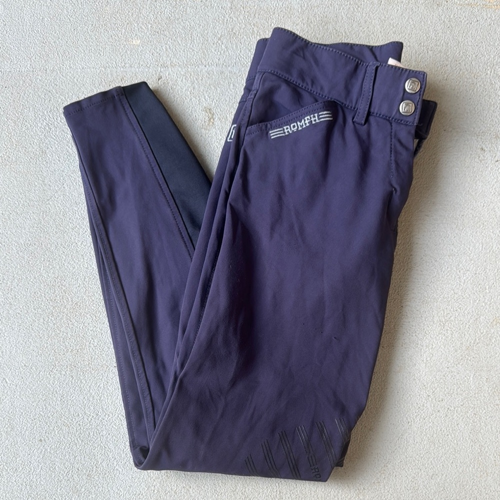 Romfh Serafina Silicone Knee Patch Euro Seat Breeches Size 26R